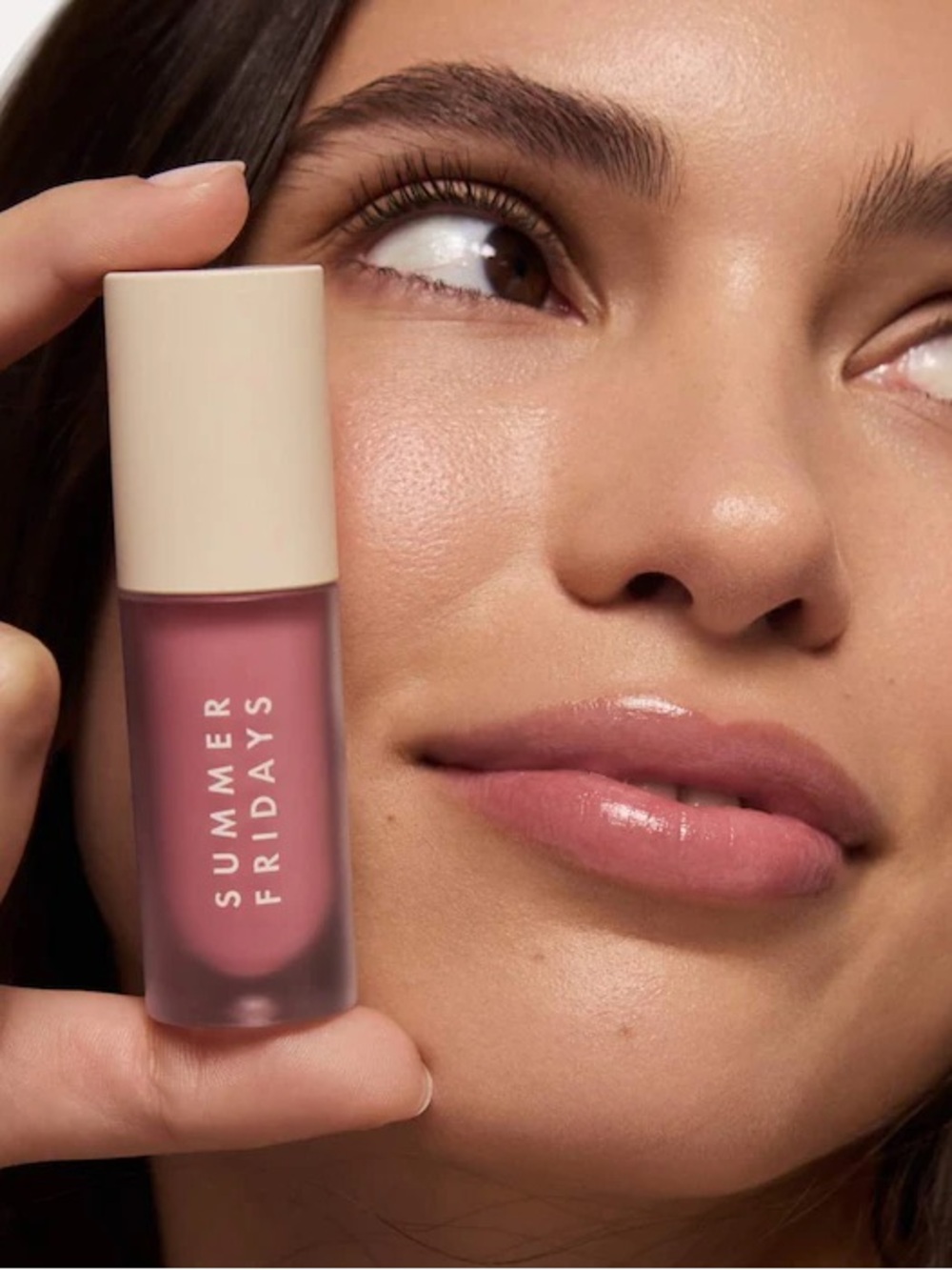 Summer Fridays Dream Lip Oil – Hydrating Sheer Pink Shine in Rose Bud